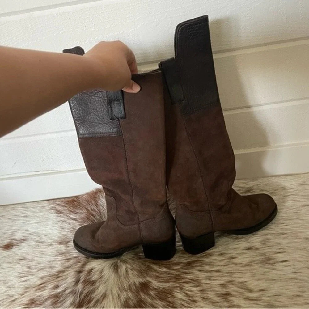 FRYE AUTUMN SHIELD TALL WOMEN’S SUEDE SLIP ON CASUAL DRESS BOOT-SIZE 5.5 B - Picture 16 of 16